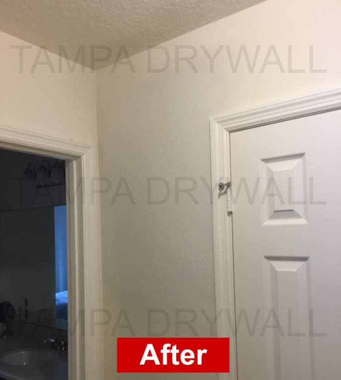 Drywall repair work