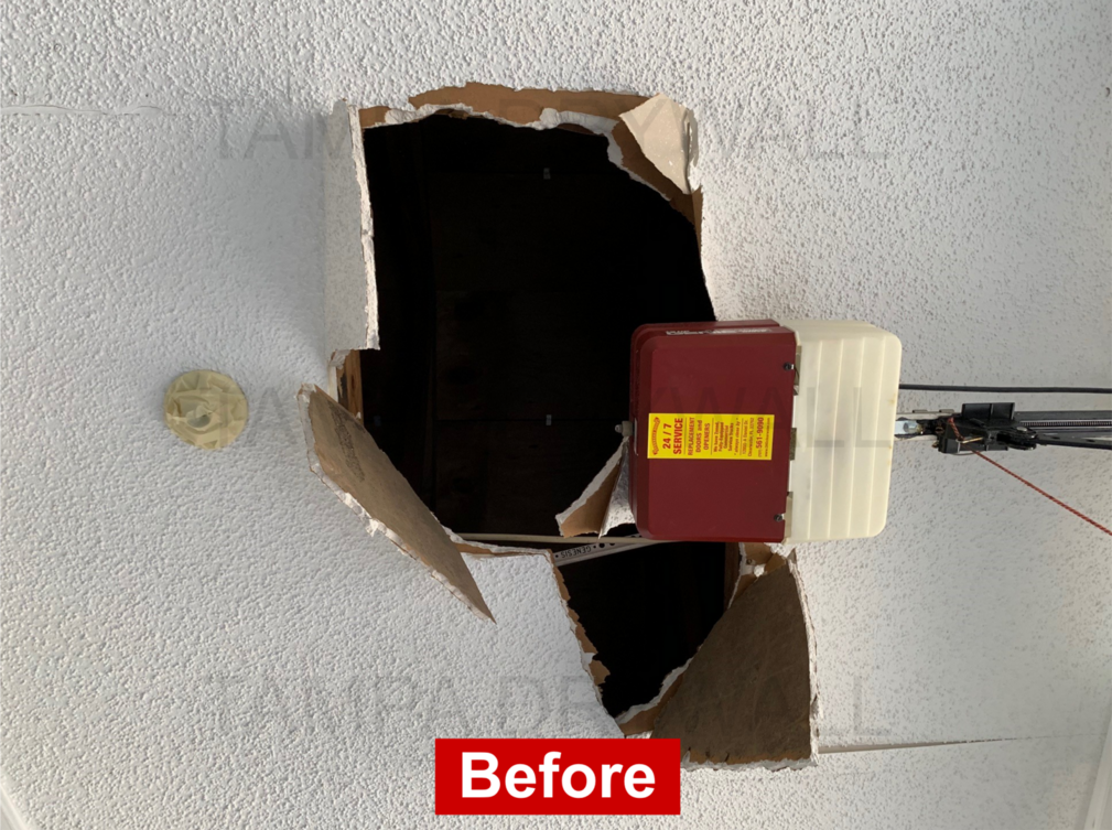 Drywall repair work