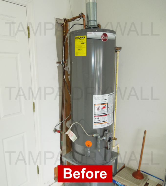 Drywall repair work