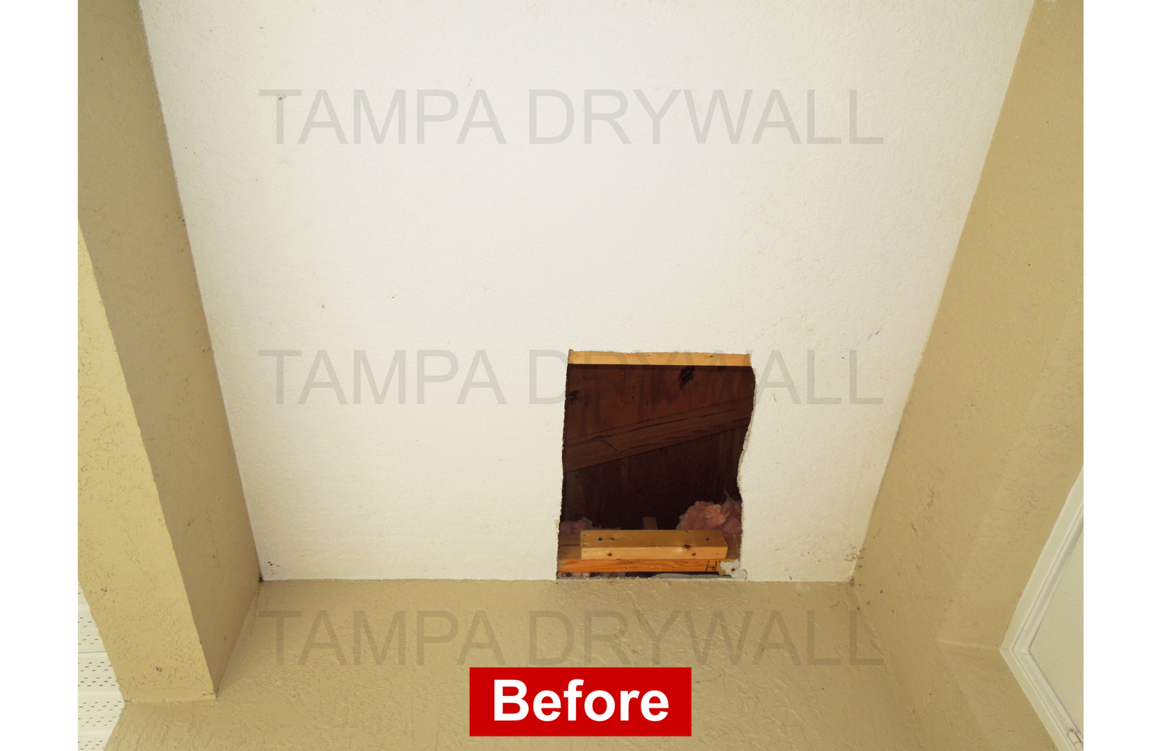 Drywall repair work
